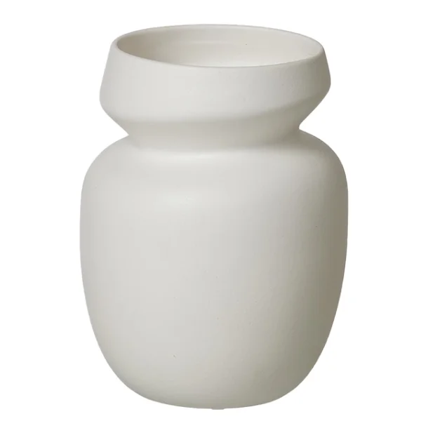  ANIA vase, sand finish, Hvid