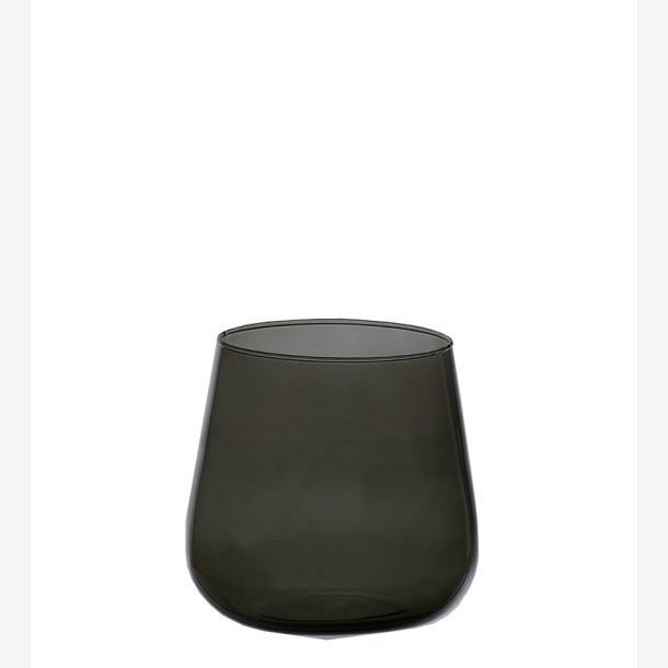 Valencia drop vase, Black